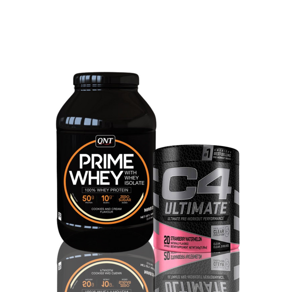 Pack Proteína Prime Whey QNT 2Lbs + C4 Pre Workout