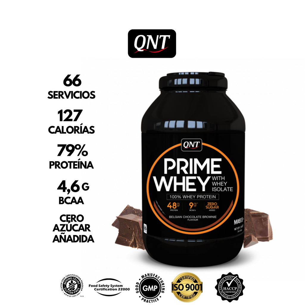 Proteína Prime Whey QNT 4.4Lbs + Creatina Monohydrate Pure 300 Grs + Shaker Gratis