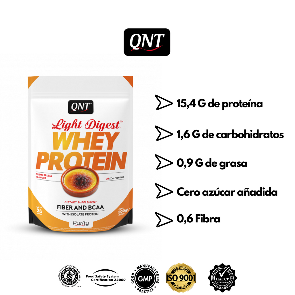 6-Pack Proteína Whey QNT Light Digest 1.1Lbs