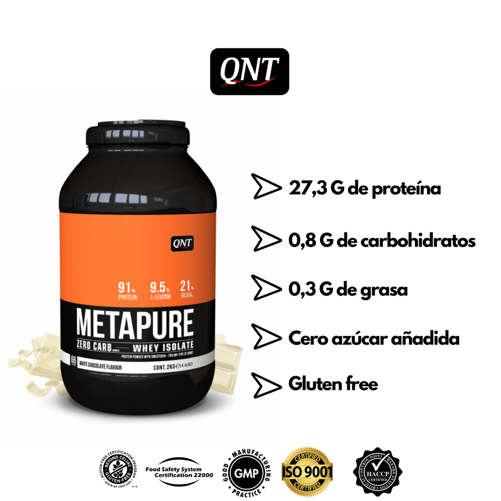 Pack Proteína Isolada QNT Metapure 4.4Lbs + Creatina Monohidratada QNT 800 Grs